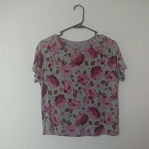 American Eagle Floral Tee (M)